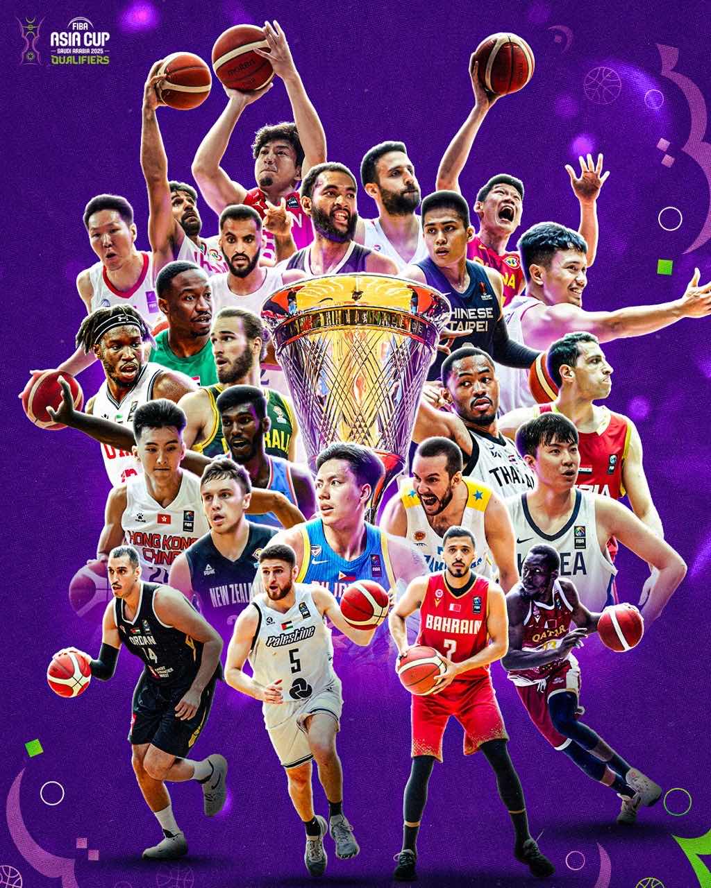 🌟FIBA官方公布亚洲杯预选赛海报：中国队胡金秋登上海报